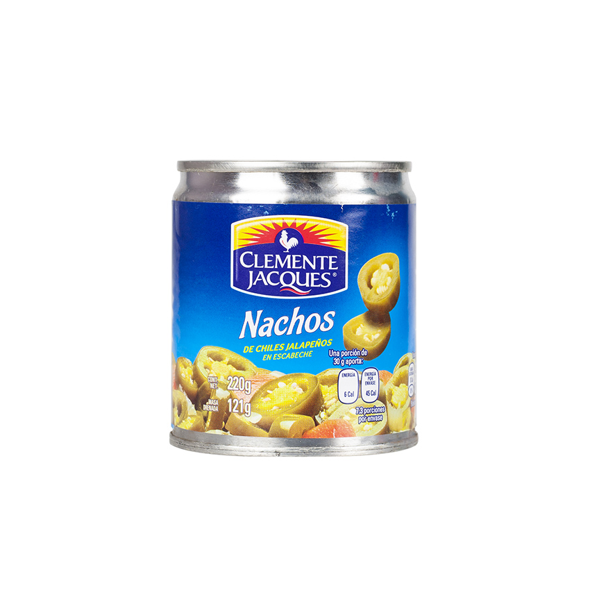 CLEMENTE JACQUES Grüne Jalapeños  in Scheiben - Nachos  de Chiles Jalapeños 220g