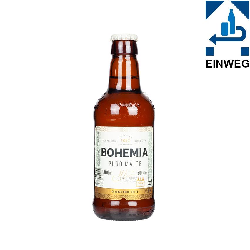 BOHEMIA Bier Cerveja Puro Malte Lager -DPG- 300ml, 5% vol.