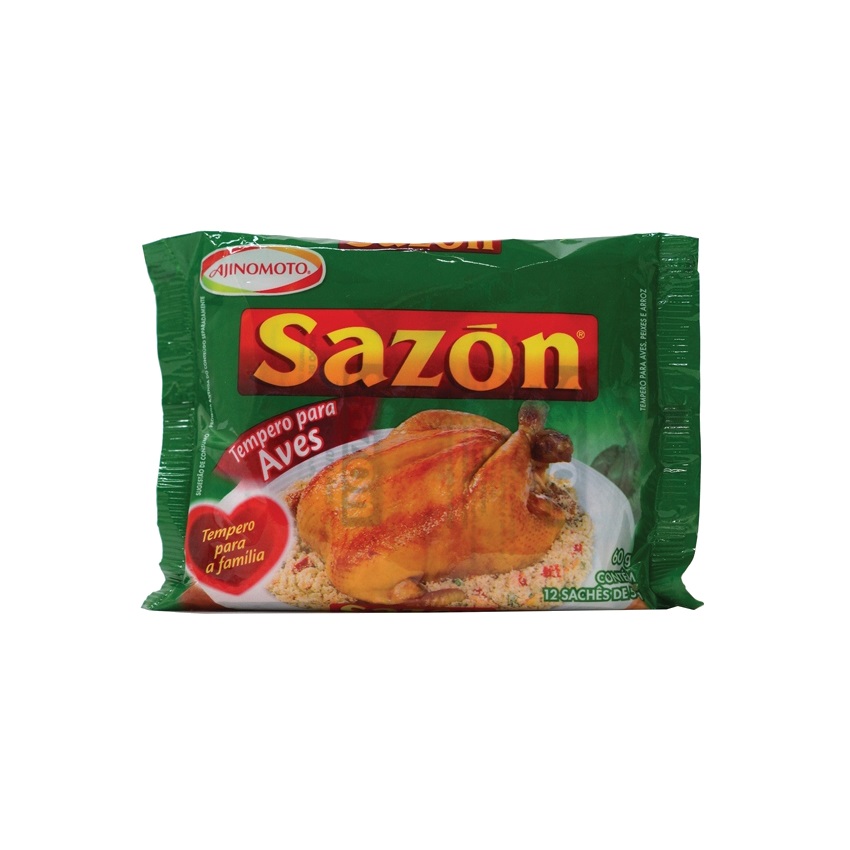 AJINOMOTO Grünes Würzsalz für Geflügel - Tempero Sazón Verde para Frango 60g