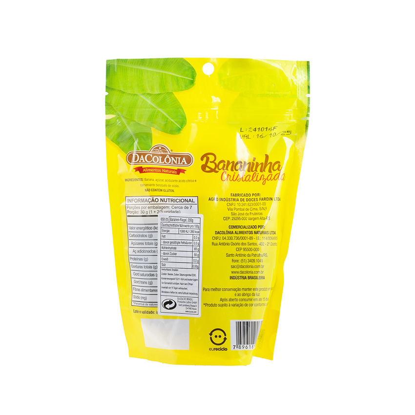 DACOLONIA Bananen-Riegel Bananinha Cristalizada 200g