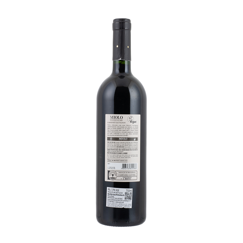 MIOLO Cabernet Sauvignon Family Vineyards, brasilianischer Rotwein, 750ml,13% vol