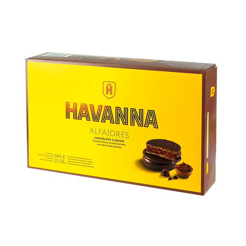 HAVANNA Milchkaramell/Schokoladen Bisquits (12er-Pack) - Alfajores Chocolate(Pack de 12) 660g