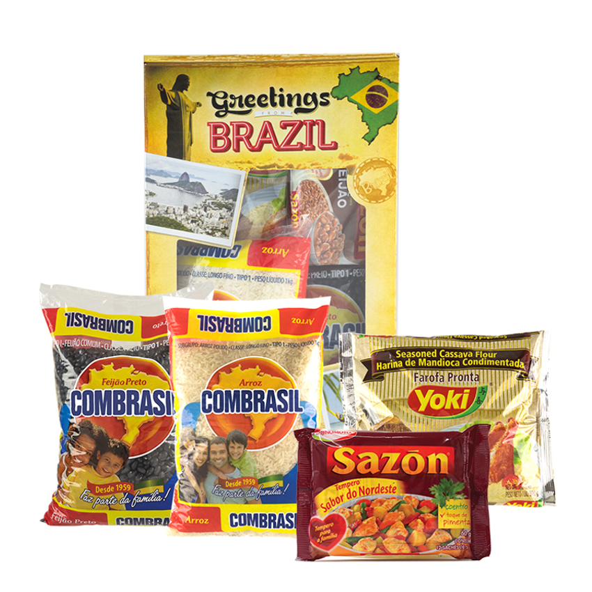 PONTO BRASIL LATINO Reis und Bohnen aus Brasilien Geschenk Set Feijao e Arroz Presente