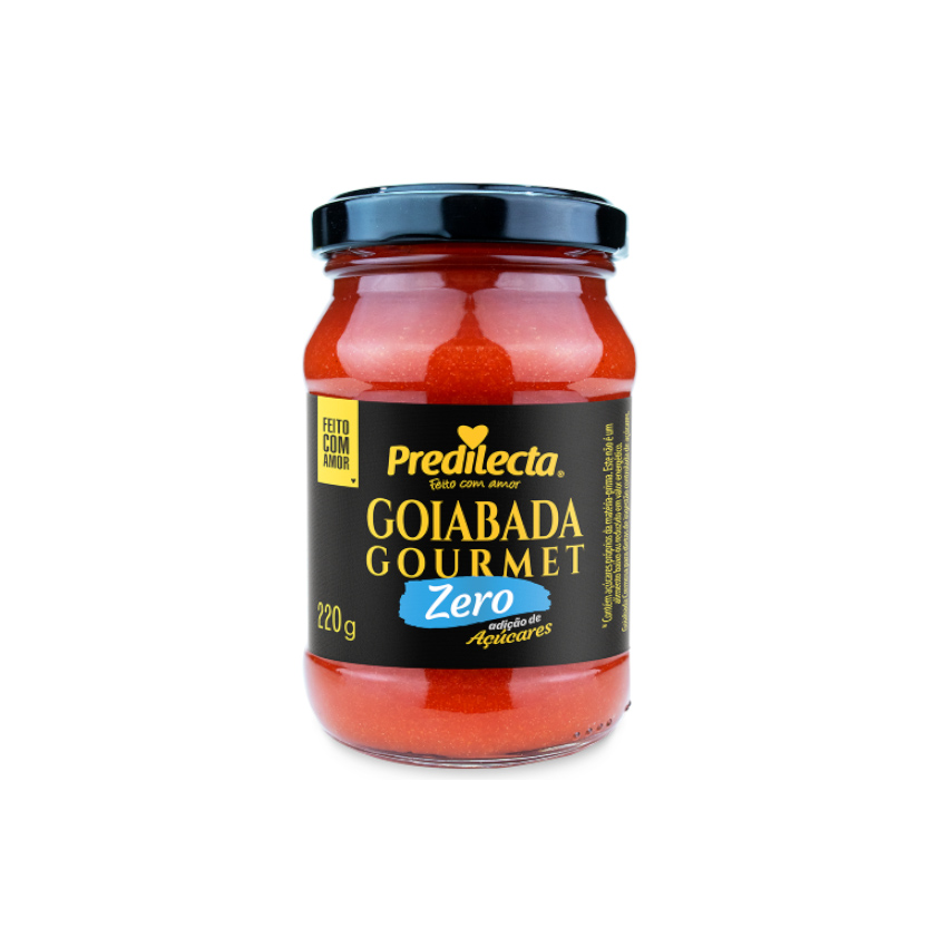 PREDILECTA Goiabada Gourmet Zero with no added sugar - Goiabada Cremosa, Zero Adição de Açúcares, 220g