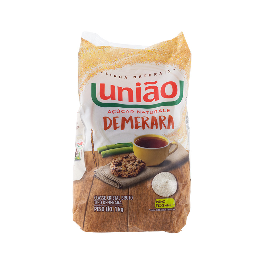 UNIÃO Demerara Cane Sugar - Açúcar Demerara, 1kg
