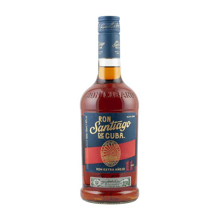 RON SANTIAGO DE CUBA Extra Añejo 11 Años - Brauner Rum, 700ml, 40% vol.
