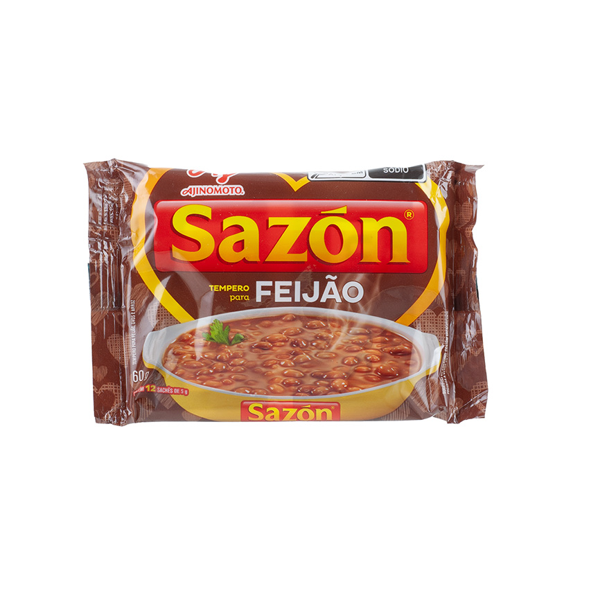 AJINOMOTO Braunes Würzsalz für Bohnen - Tempero Sazón Marrom para Feijão, 60g
