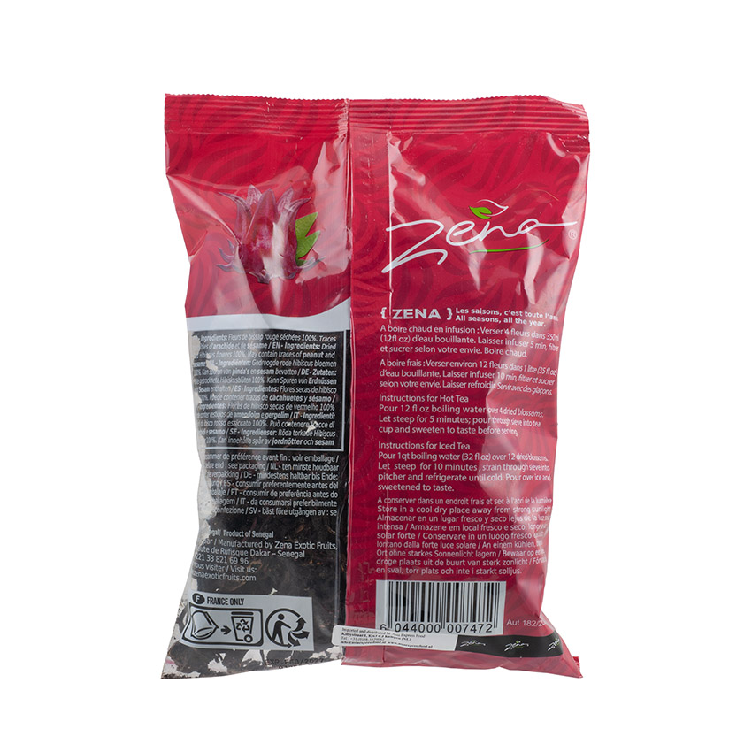ZENA Dried Hibiscus Flowers - Flores de Hibisco Secas, 125g
