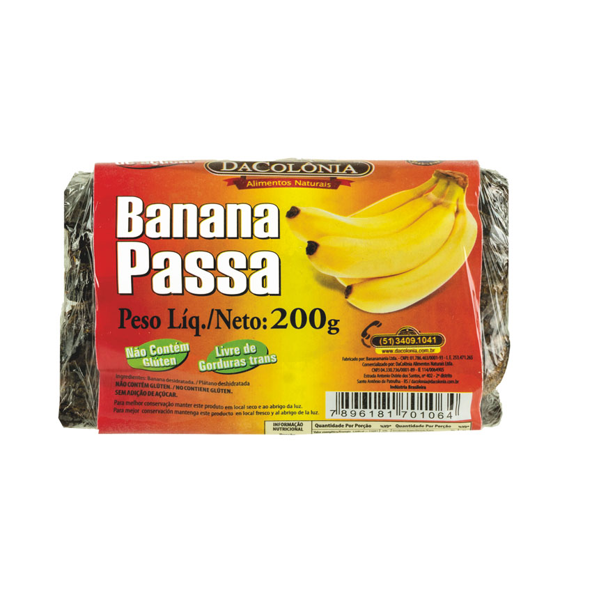 DACOLONIA getrocknete Bananenstücke - Banana Passa, 200g