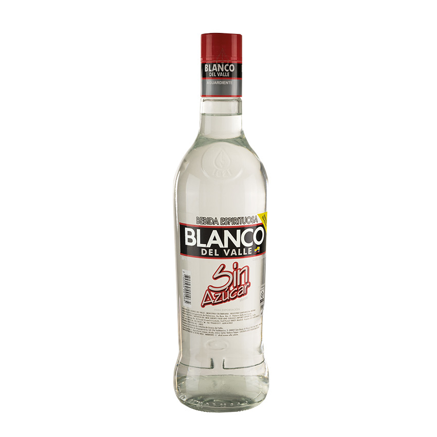 BLANCO DEL VALLE Spirituose mit Anisgeschmack ohne Zuckerzusatz - Aguardiente sin Azúcar 700ml 29%vol