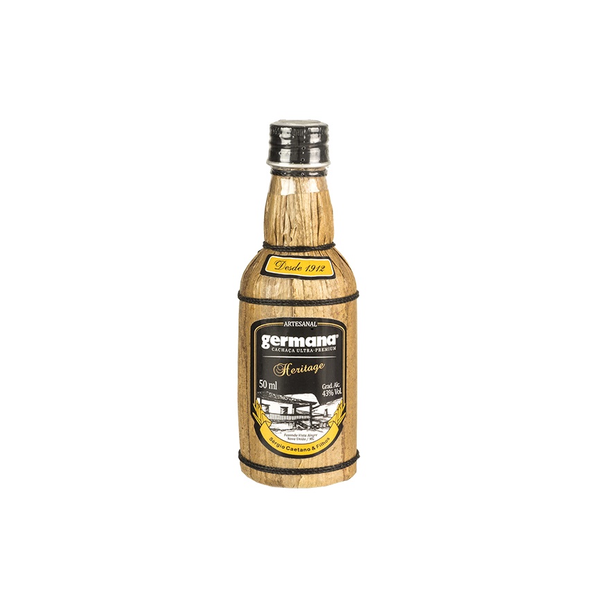 GERMANA Heritage Zuckerrohrschnaps - Cachaça Premium, 50ml, 43%vol