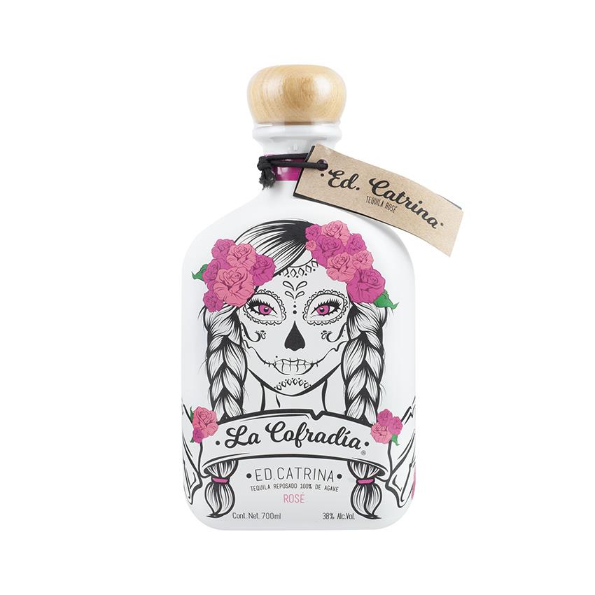 LA COFRADIA Tequila Catrina Edition Rosé - Tequila Rosé Reposado, 700ml, 38% vol