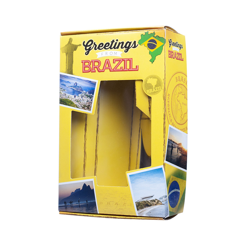 PONTO BRASIL LATINO Geschenkverpackung "Greetings from Brasil"  Embrulho para Presente