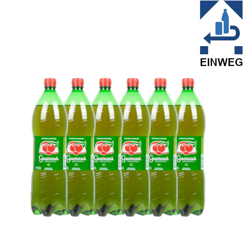 GUARANA ANTARCTICA Limonade-6er Sparpack- -DPG- Refrigerante de Guaraná 6x1,5L