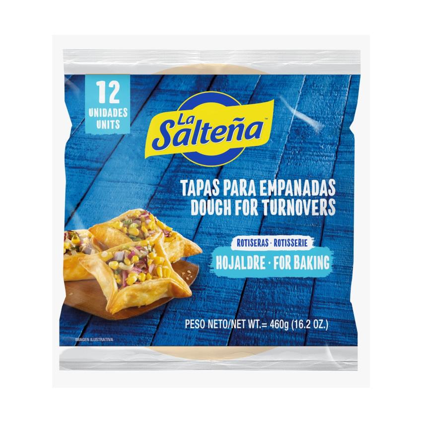 LA SALTEÑA Frozen Puff Pastry for Empanadas - Tapas para Empanadas para Horno, 460g