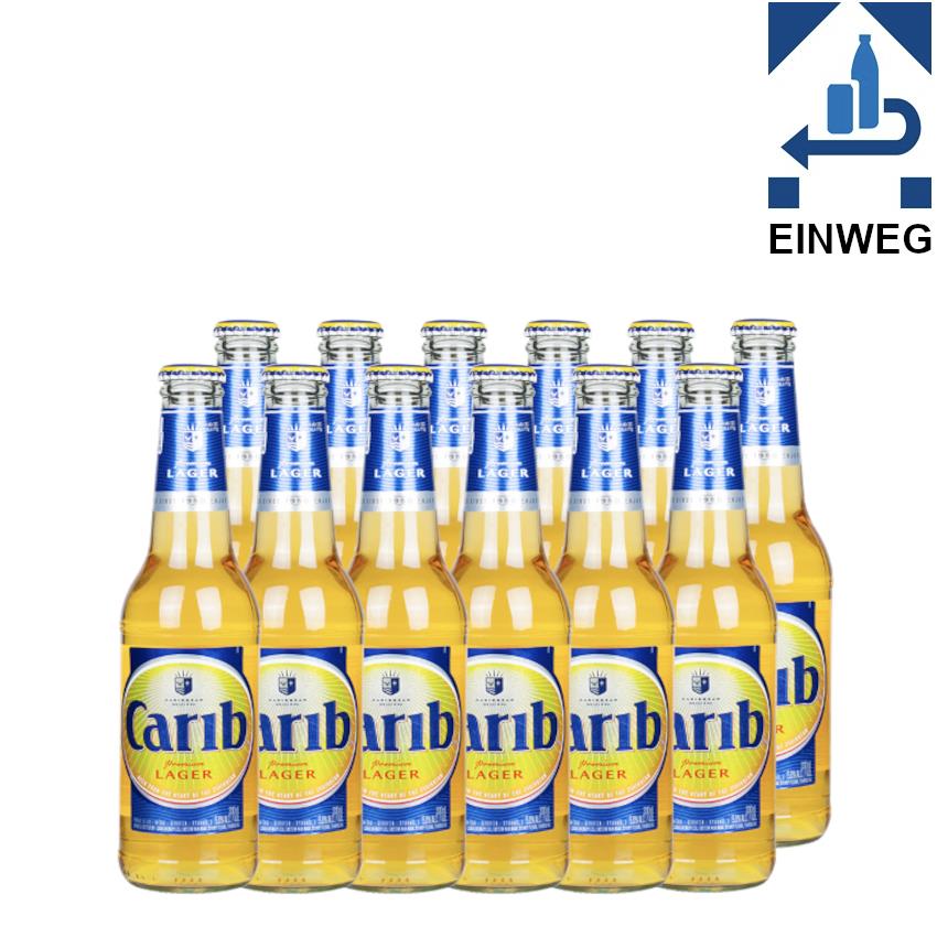 CARIB Premium Bier Caribbean Lager-12er -DPG- Sparpack-Cerveza tipo lager 12x330ml 5,2% vol