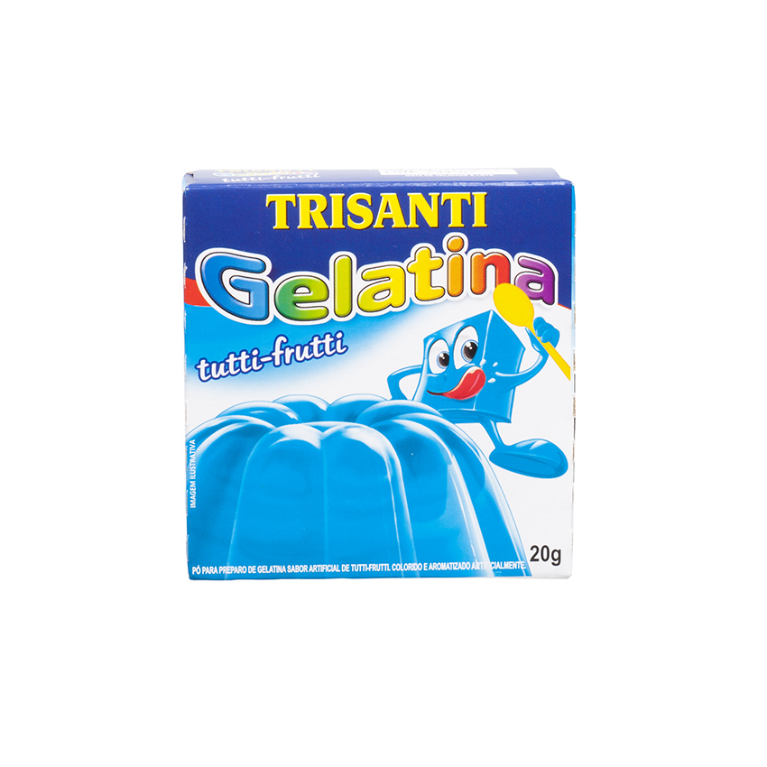 TRISANTI Wackelpudding Tutti-Frutti - Gelatina Tutti-Frutti, 20g