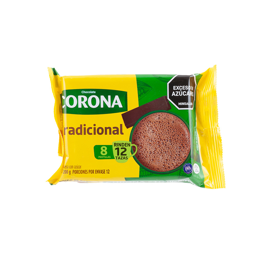 CORONA Drinking Chocolate - Chocolate de Mesa, 200g