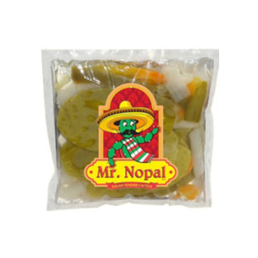 MR. NOPAL Kaktusblätter in Salzlake - Nopales Enteros en Salmuera, 454g (272g)