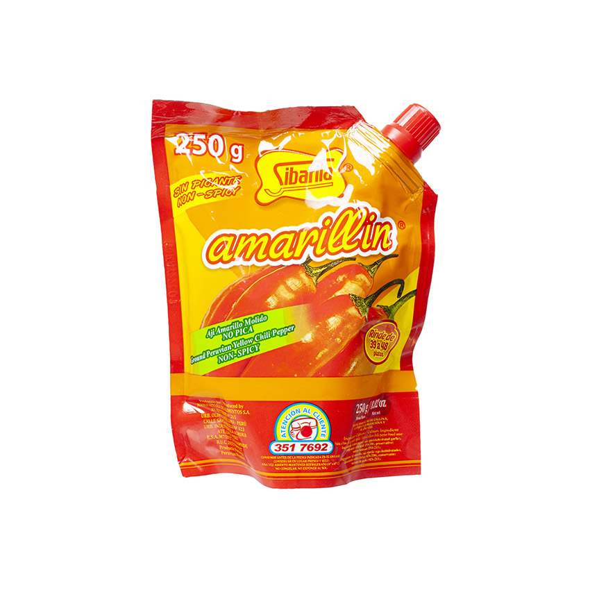 SIBARITA Gelber-Chili-Paste - Aji Amarillo Molido Sin Picante, 250g