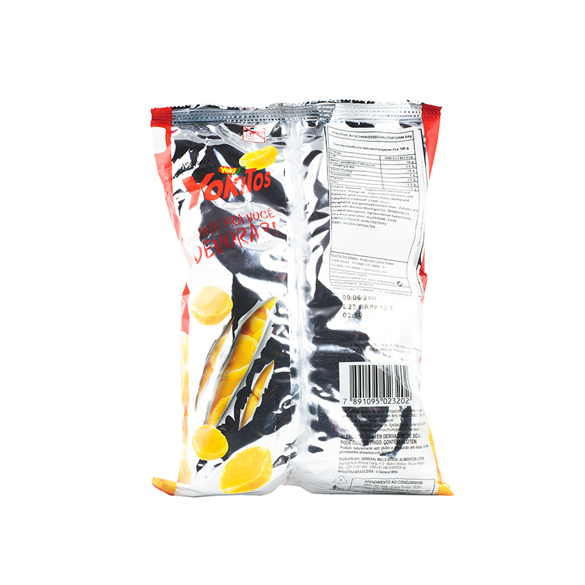 YOKI Yokitos Salgadinho de Milho Sabor Presunto, 54g