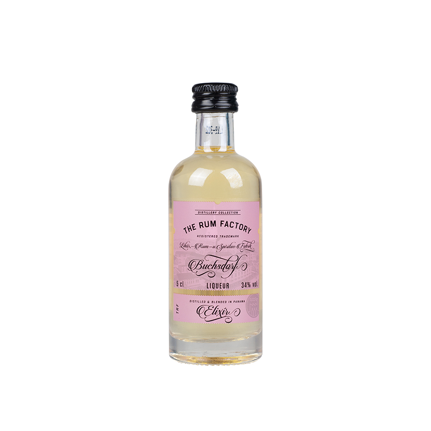 THE RUM FACTORY Elixir Panama Liqueur 34% vol., Mini-Flasche 50ml