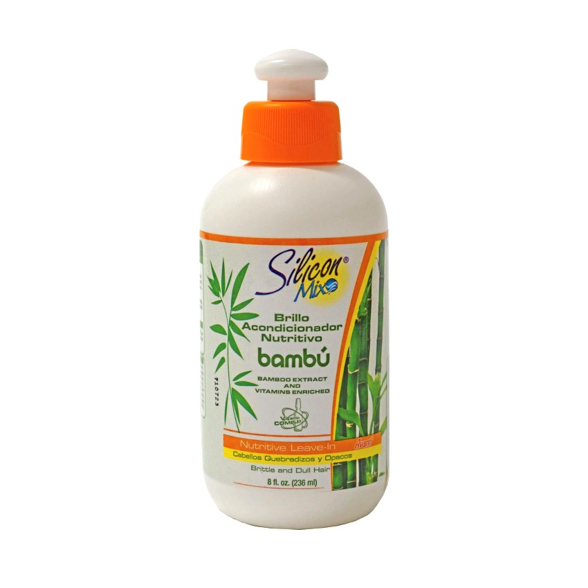 SILICON MIX Intensive Nourishing Leave-in - Brillo Acondicionador Nutritivo Bambú, 236ml