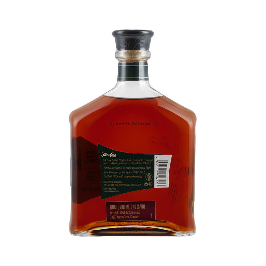 FLOR DE CAÑA Terra - Brauner Rum, 15 Jahre, 700ml, 40% vol.
