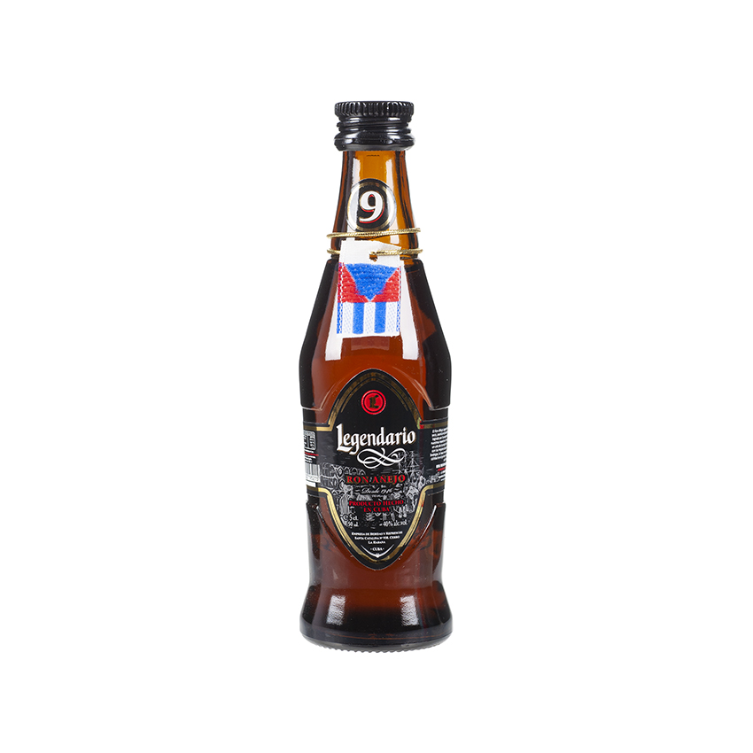 LEGENDARIO Añejo 9 Años - Brauner Rum, Miniaturflasche 50ml, 40% vol