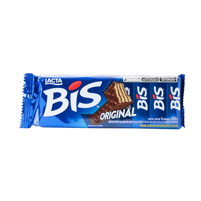 LACTA Bis Original Wafer „Schokolade" - Wafer Sabor Chocolate, 100,8g
