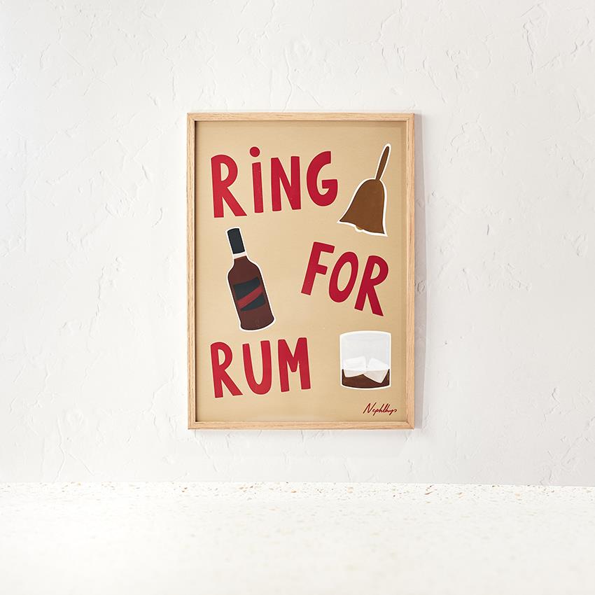 Nephthys Sammlerdruck - Ring For Rum - A3 Print 