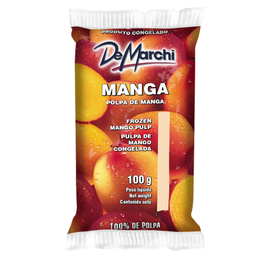 DEMARCHI Mango Fruchtpüree - TK-Produkt - - Polpa de Manga Congelada, 1kg (10 x 100g)