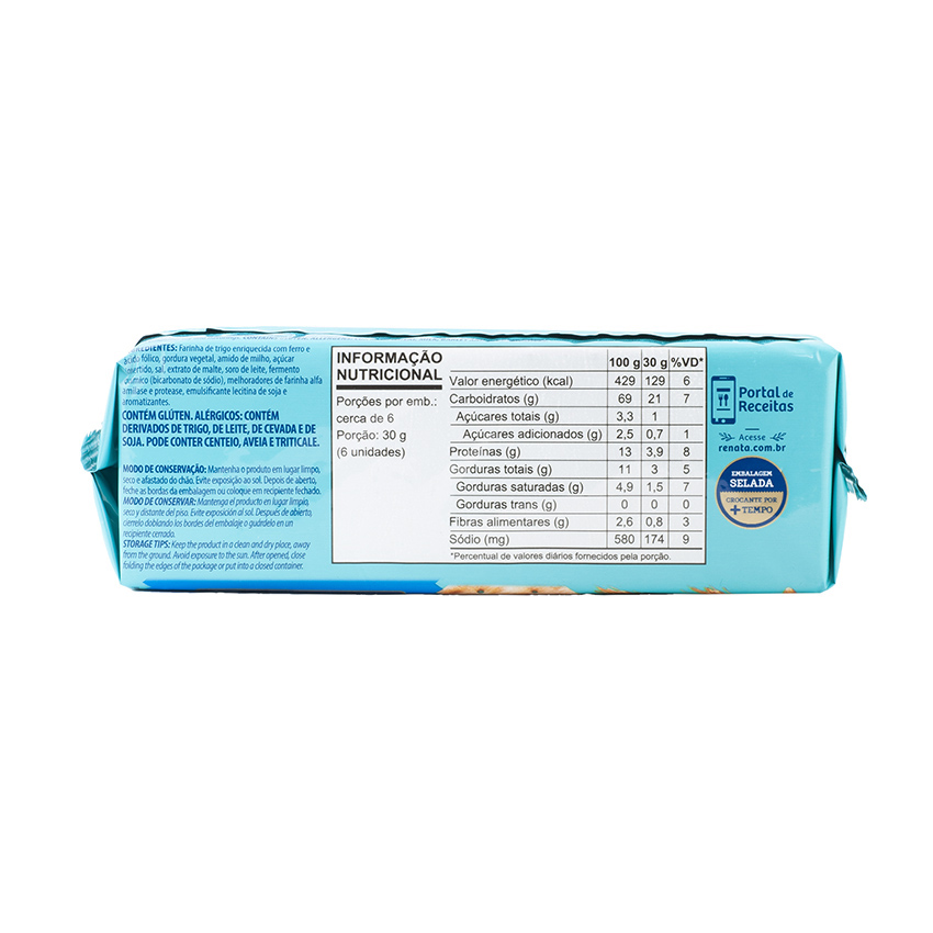 RENATA Gesalzene Weizenkeks - Biscoito Água e Sal, 170g
