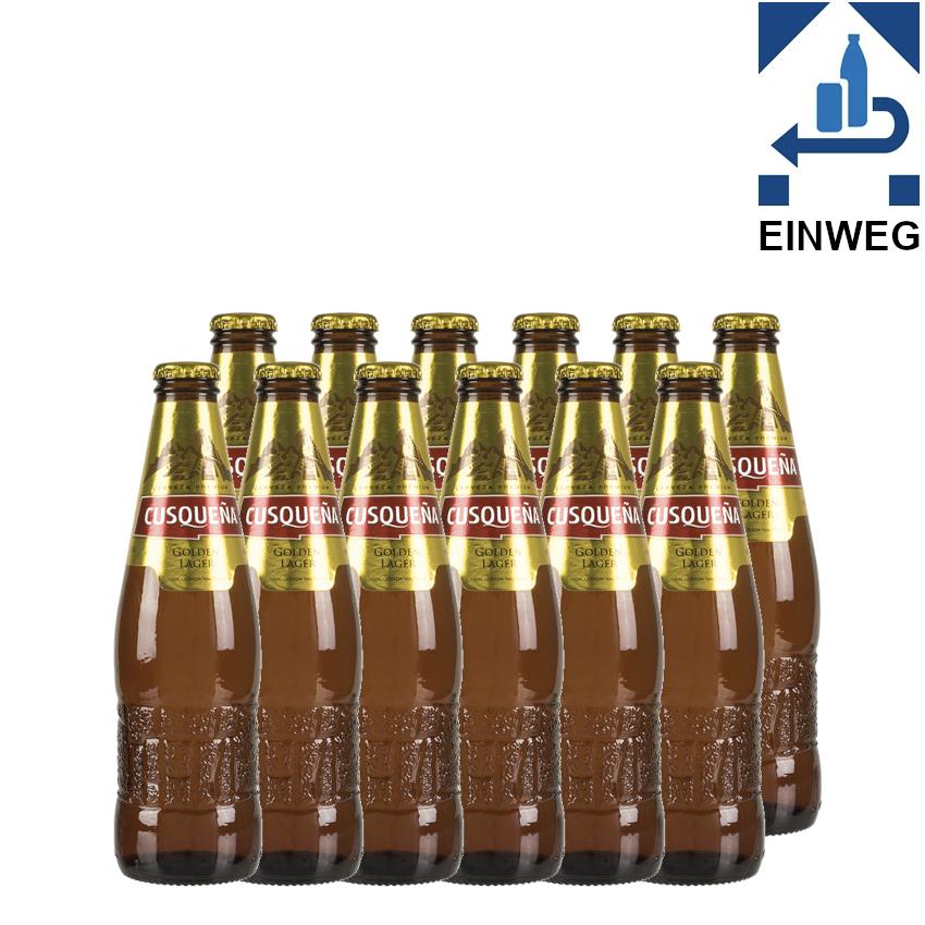 CUSQUEÑA Gold 330ml 12er Sparpack -DPG- Cerveza dorada 4,8% vol- peruanisches Bier