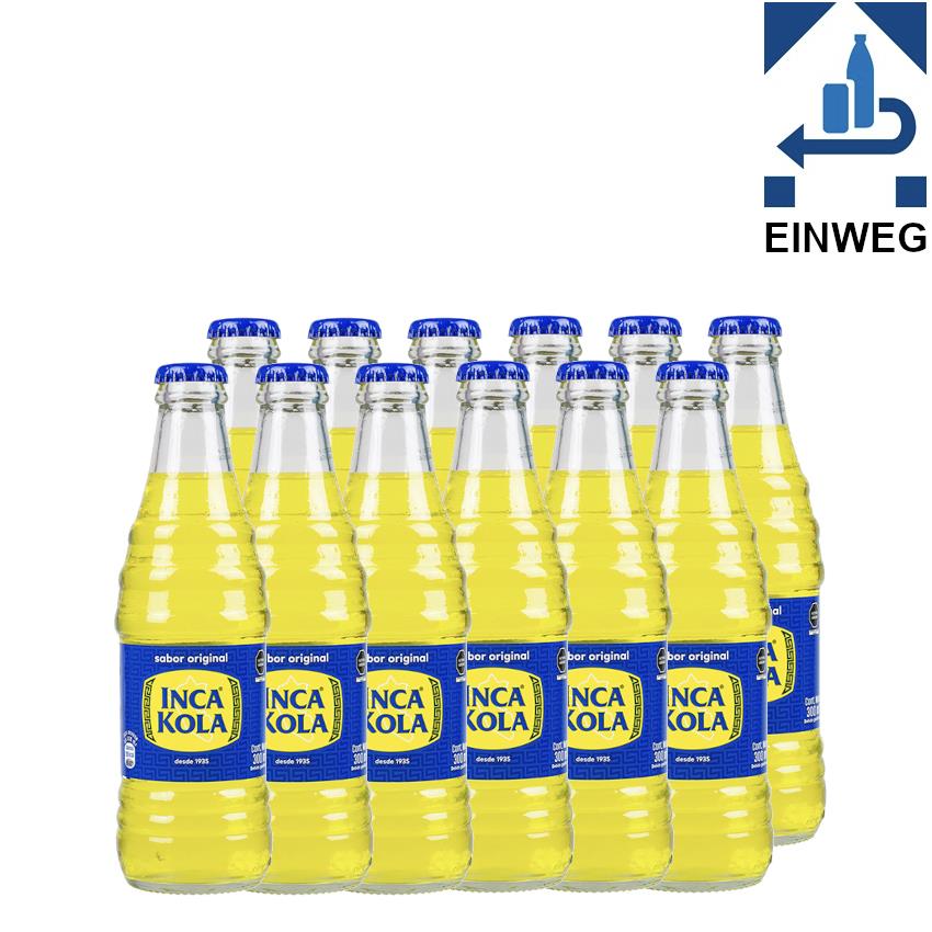 INCA KOLA Erfrischungsgetränk -DPG- 12er Sparpack-Refresco de Cola Flasche 12x300ml