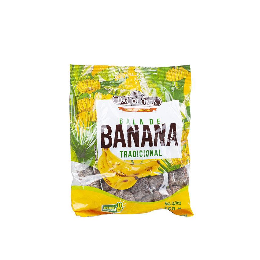 DACOLONIA Bananen-Bonbons Bala de Banana Tradicional 160g