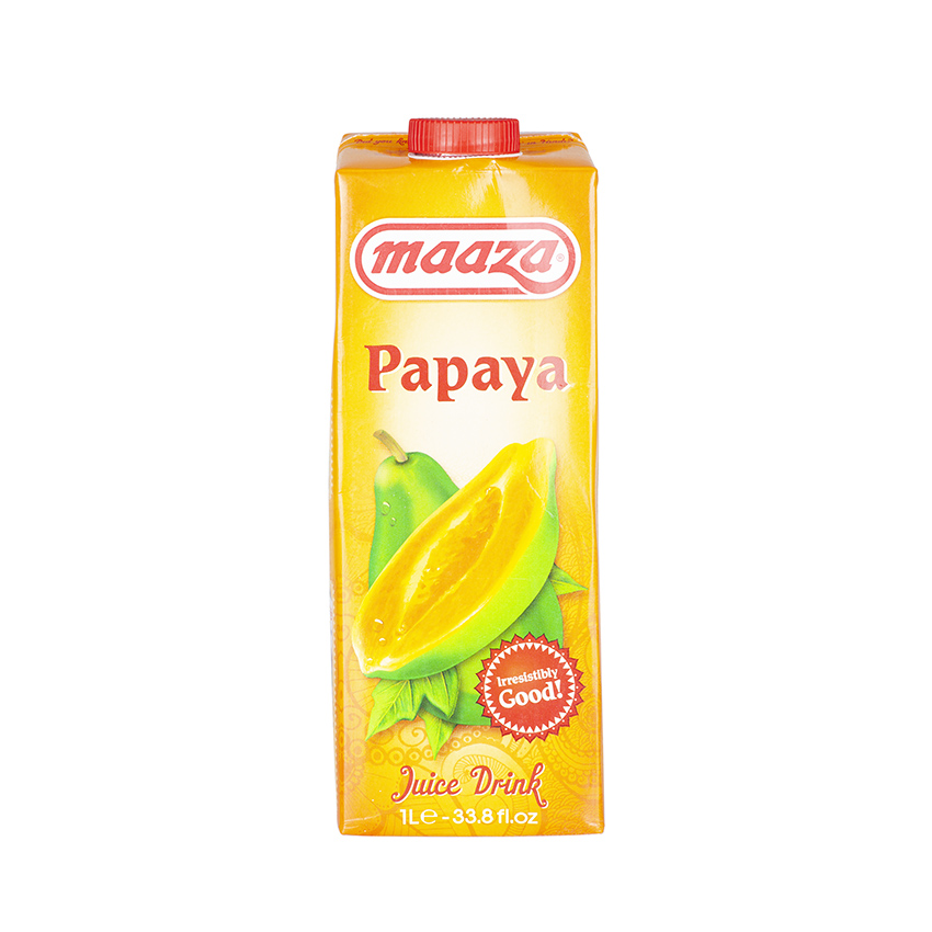 MAAZA Papaya Juice - Suco de Mamão Papaya, 1 l