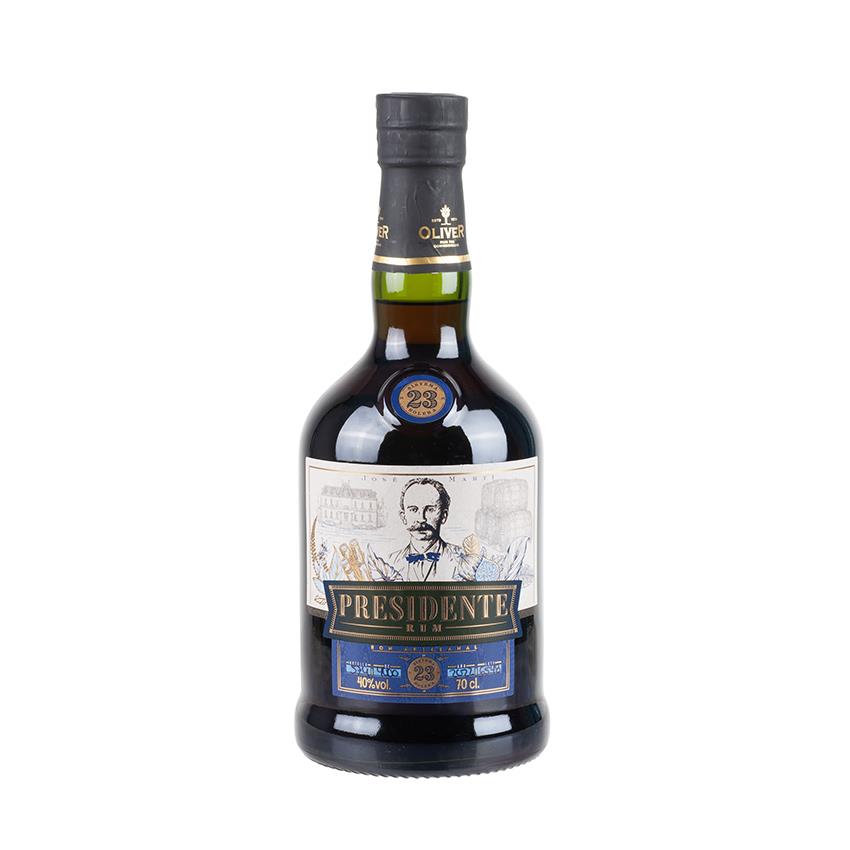 PRESIDENTE Brauner Rum - 23 Años Ron Artesanal, 700ml, 40% vol