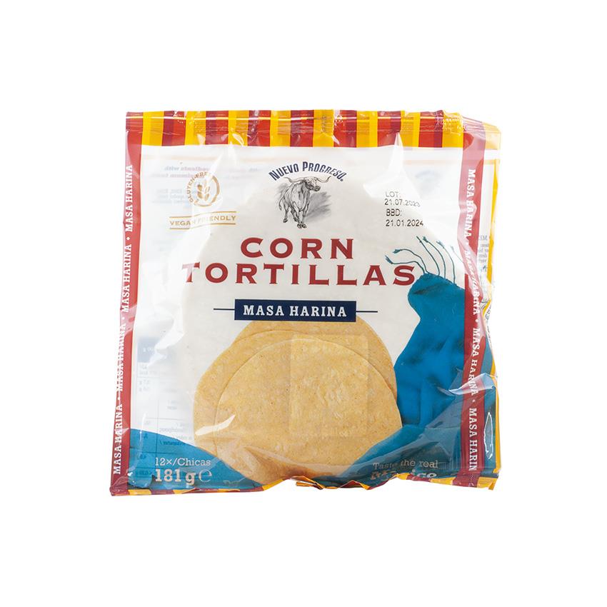 NUEVO PROGRESO Tortilhas de Milho - Tortillas de Maiz, 15cm, 181g