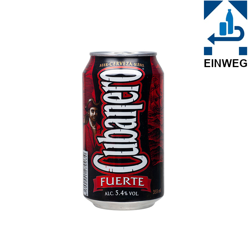 CUBANERO - Kubanisches Bier -DPG- Cerveza Cubana, Dose 355ml, 5,4% vol