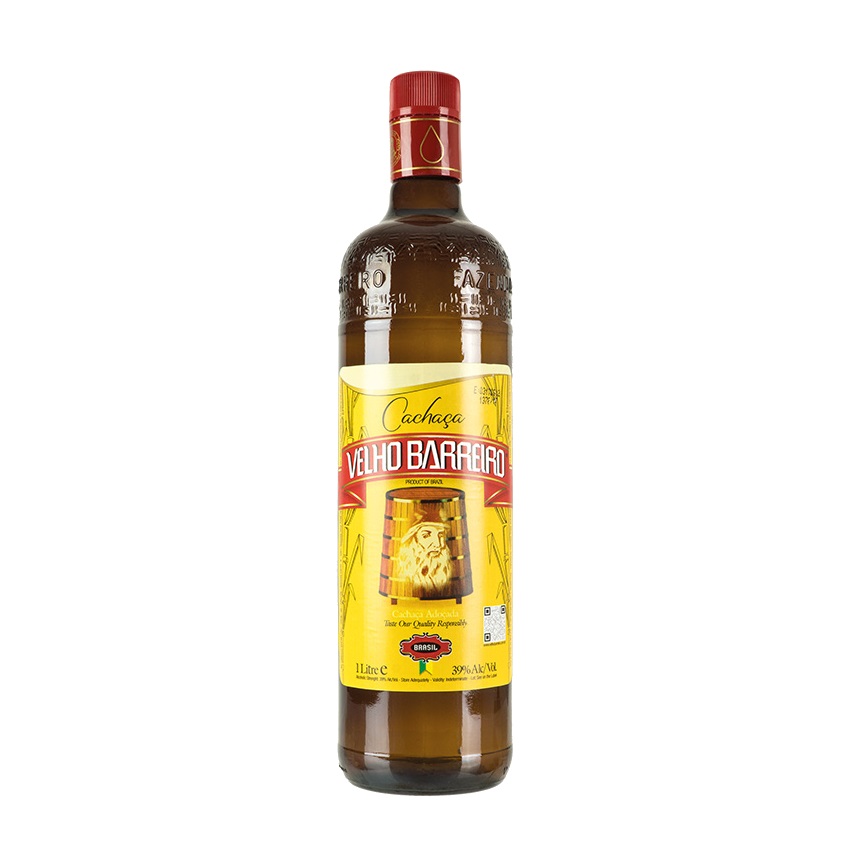 VELHO BARREIRO Silver - Zuckerrohrschnaps - Cachaça SILVER 1L 39% vol.
