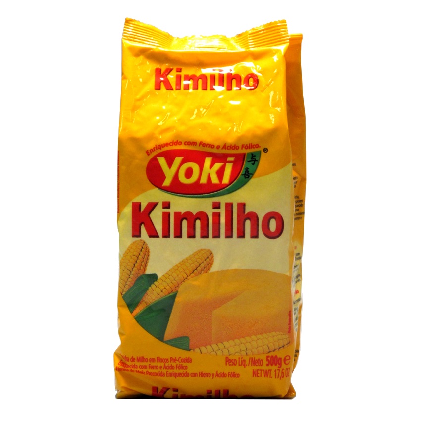 YOKI Maismehl-Flocken - Farinha de Milho em Flocos Kimilho 500g - MHD 06.06.2024