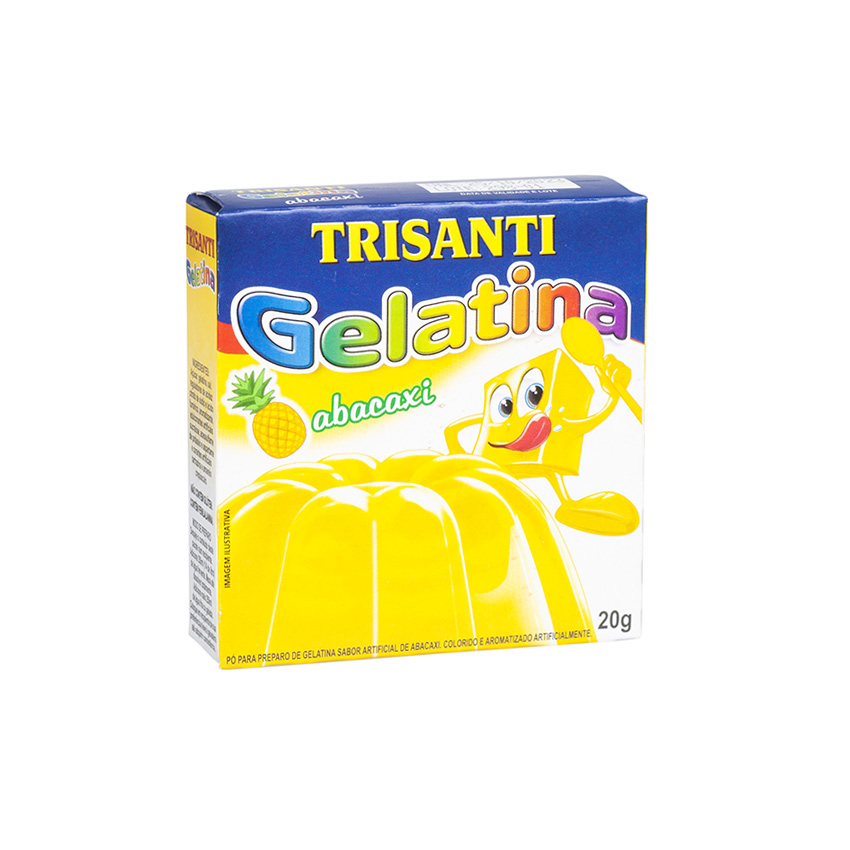 TRISANTI Wackelpudding Ananas - Gelatina Abacaxi, 20g