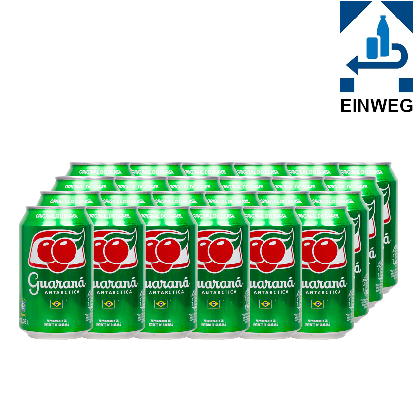 GUARANA ANTARCTICA 24 er Dose Sparpack -DPG- Guaraná Limona- Refrigerante Guaraná 24x330ml