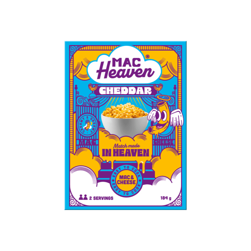 MAC HEAVEN Cheddar - Nudelgericht mit Cheddar-Käsesauce, 184g