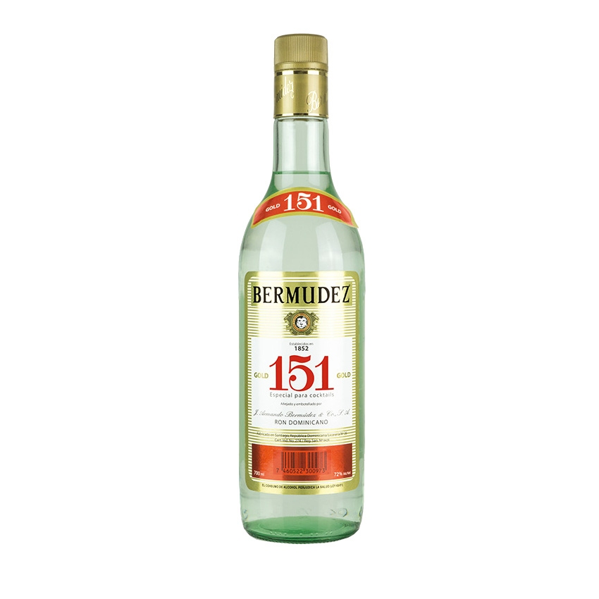 BERMUDEZ Weisser Rum Ron 151, 700ml 72% vol.