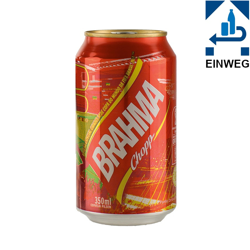 BRAHMA Bier Chopp Dose - Cerveja lata, 350ml, 4,8% vol --DPG--