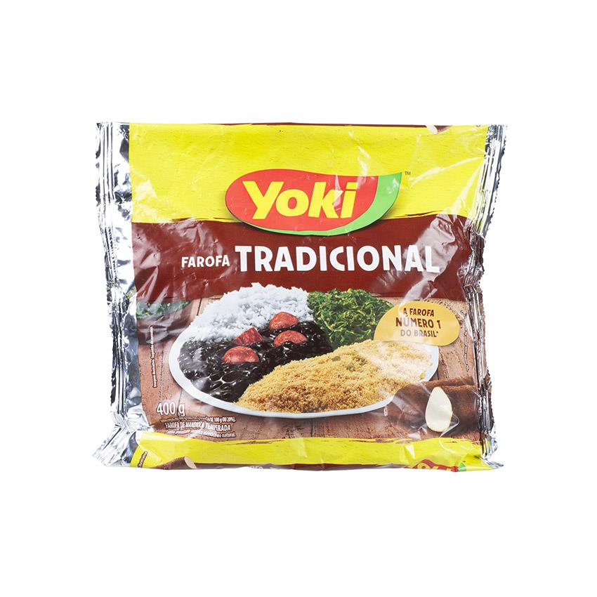 YOKI Gewürztes Maniokmehl - Farofa Pronta de Mandioca, 400g
