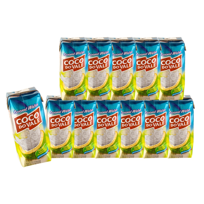 COCO DO VALE Kokoswasser-12er Sparpack- Água de Coco 12x330ml