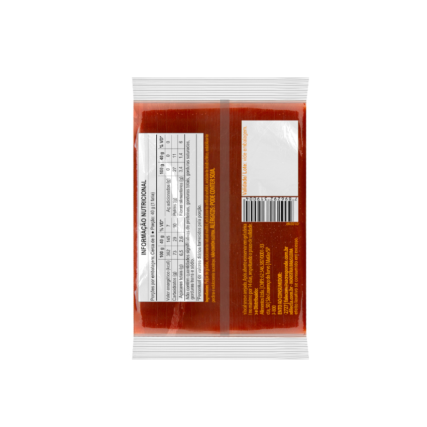 PREDILECTA Goiabada Gourmet Zero with no added sugar -  Goiabada, Zero Adição de Açúcares, Block 300g
